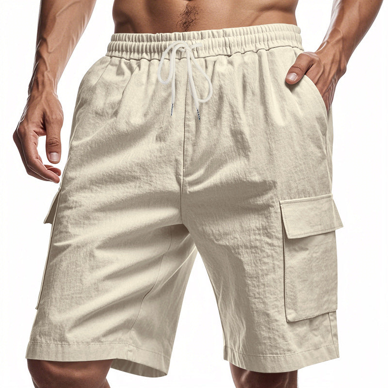 Linen Drawstring Shorts