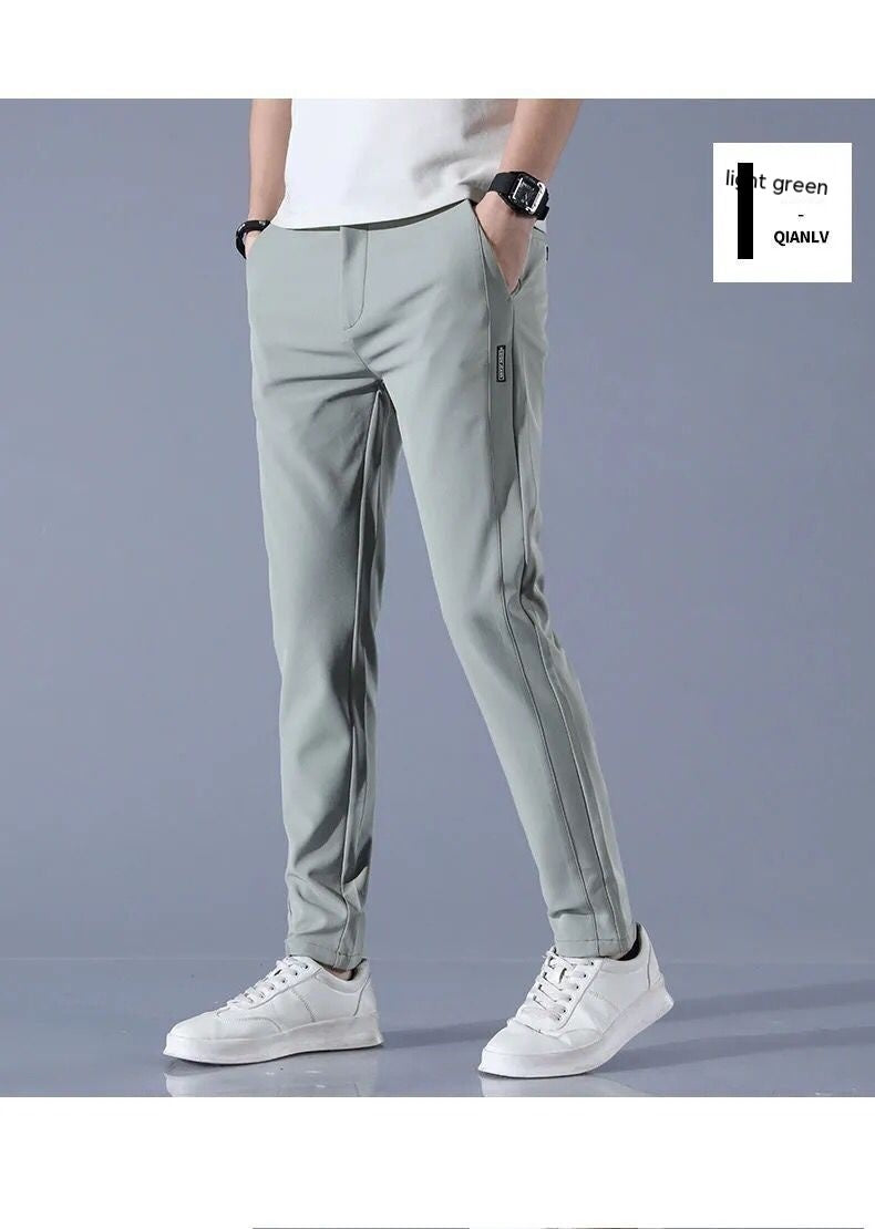 Silk dressing pants