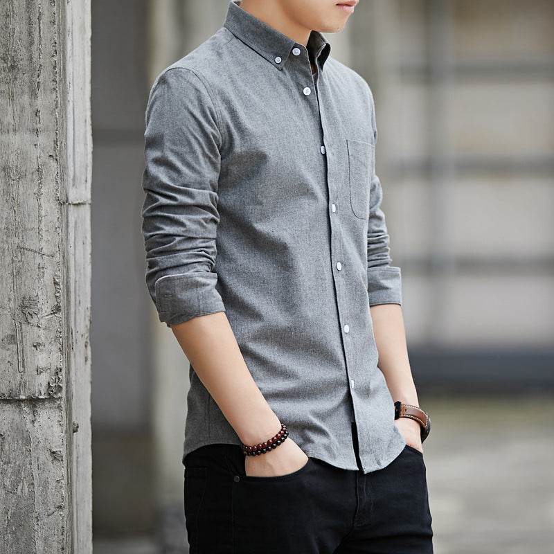 Lapel Long Sleeve Shirt