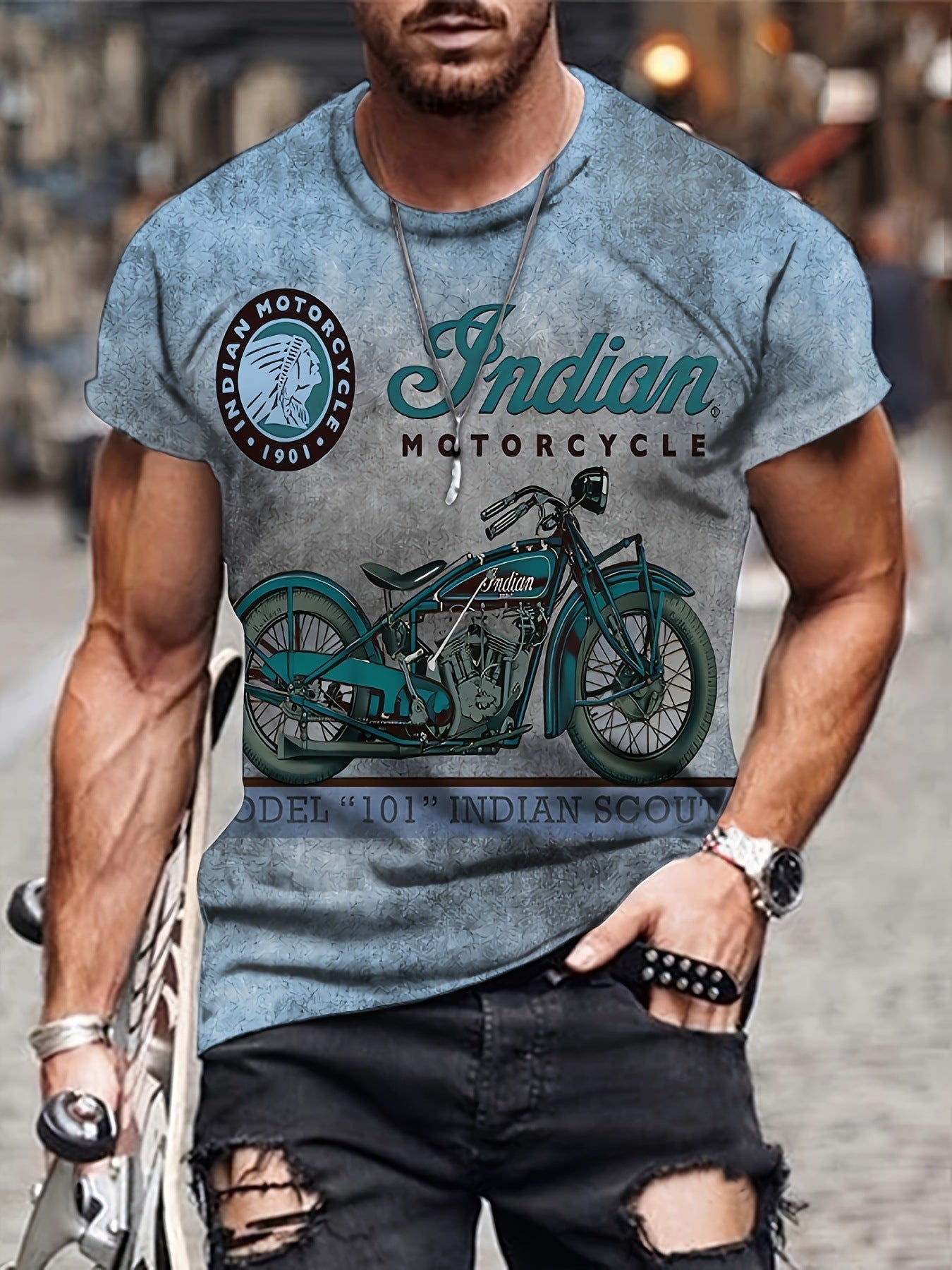 Men's motorcycle shirt