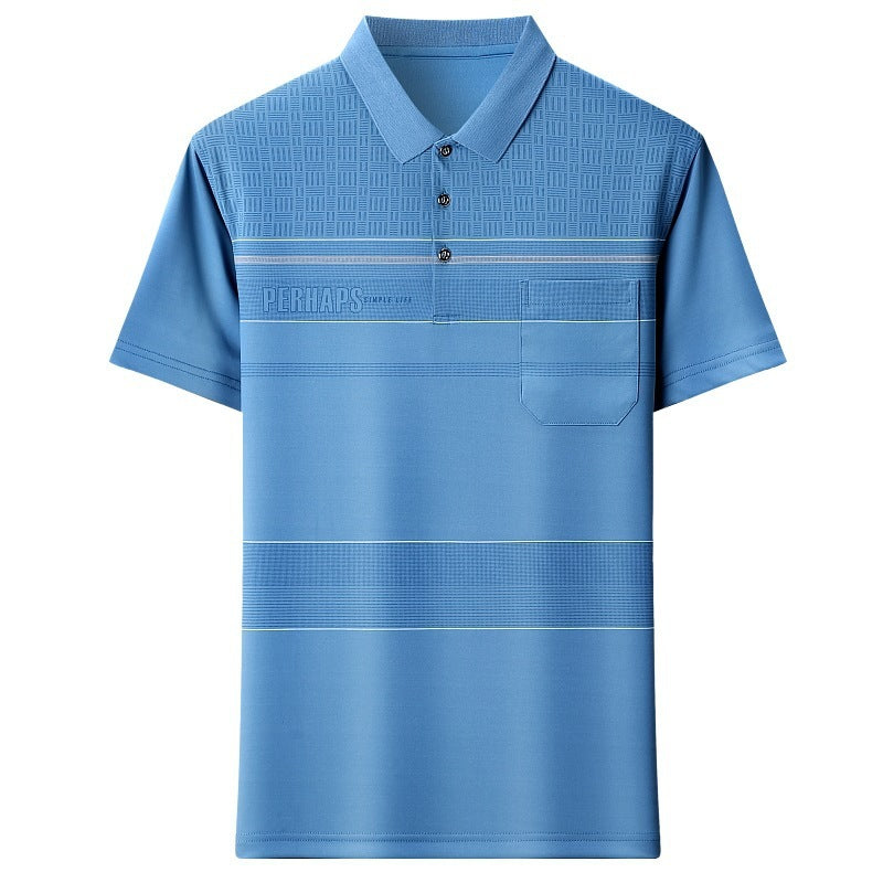 Collar Stripes Polo Shirt