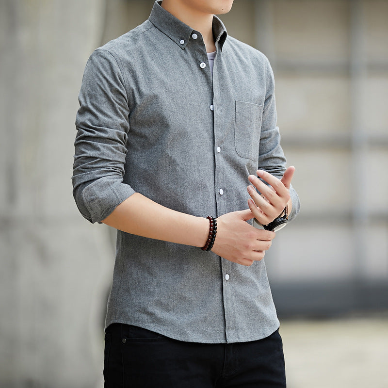 Lapel Long Sleeve Shirt