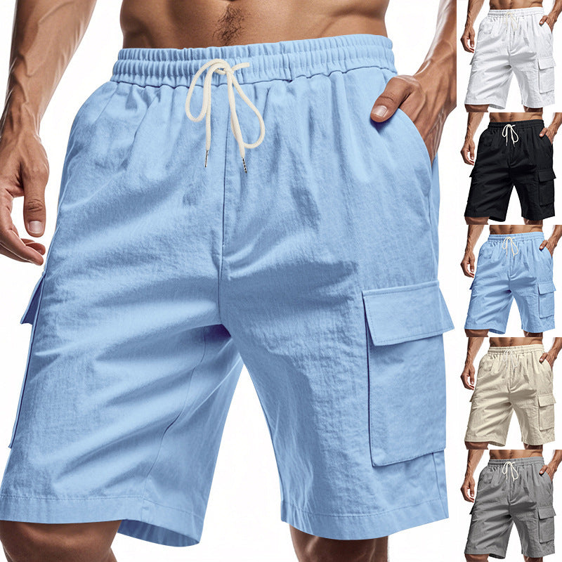 Linen Drawstring Shorts
