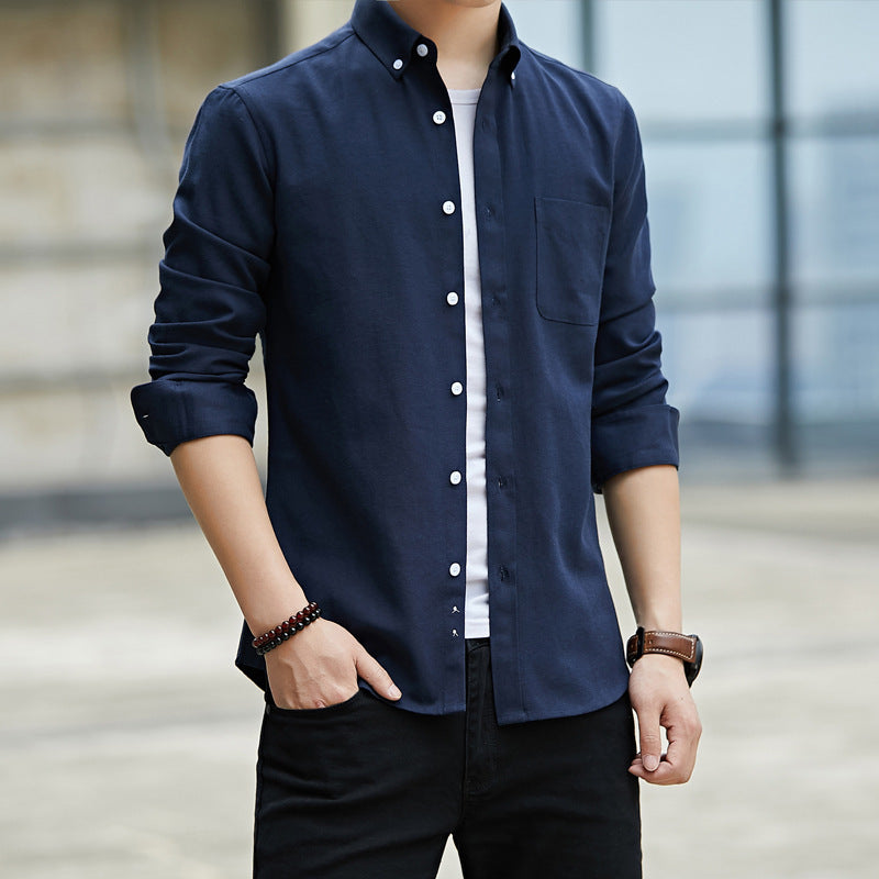 Lapel Long Sleeve Shirt