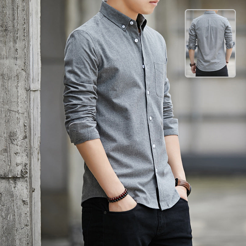 Lapel Long Sleeve Shirt