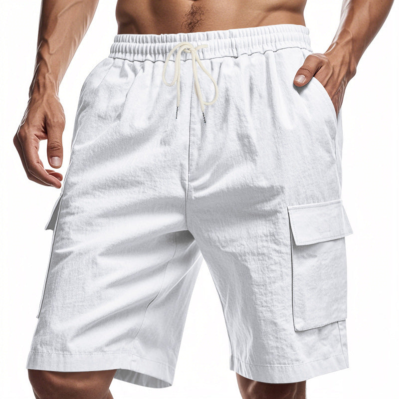 Linen Drawstring Shorts