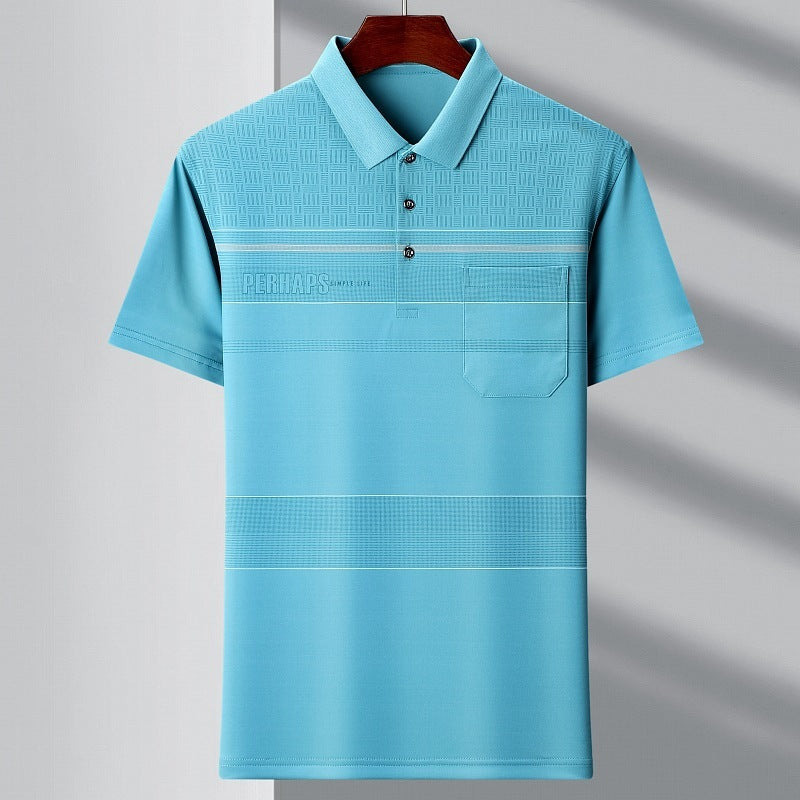 Collar Stripes Polo Shirt