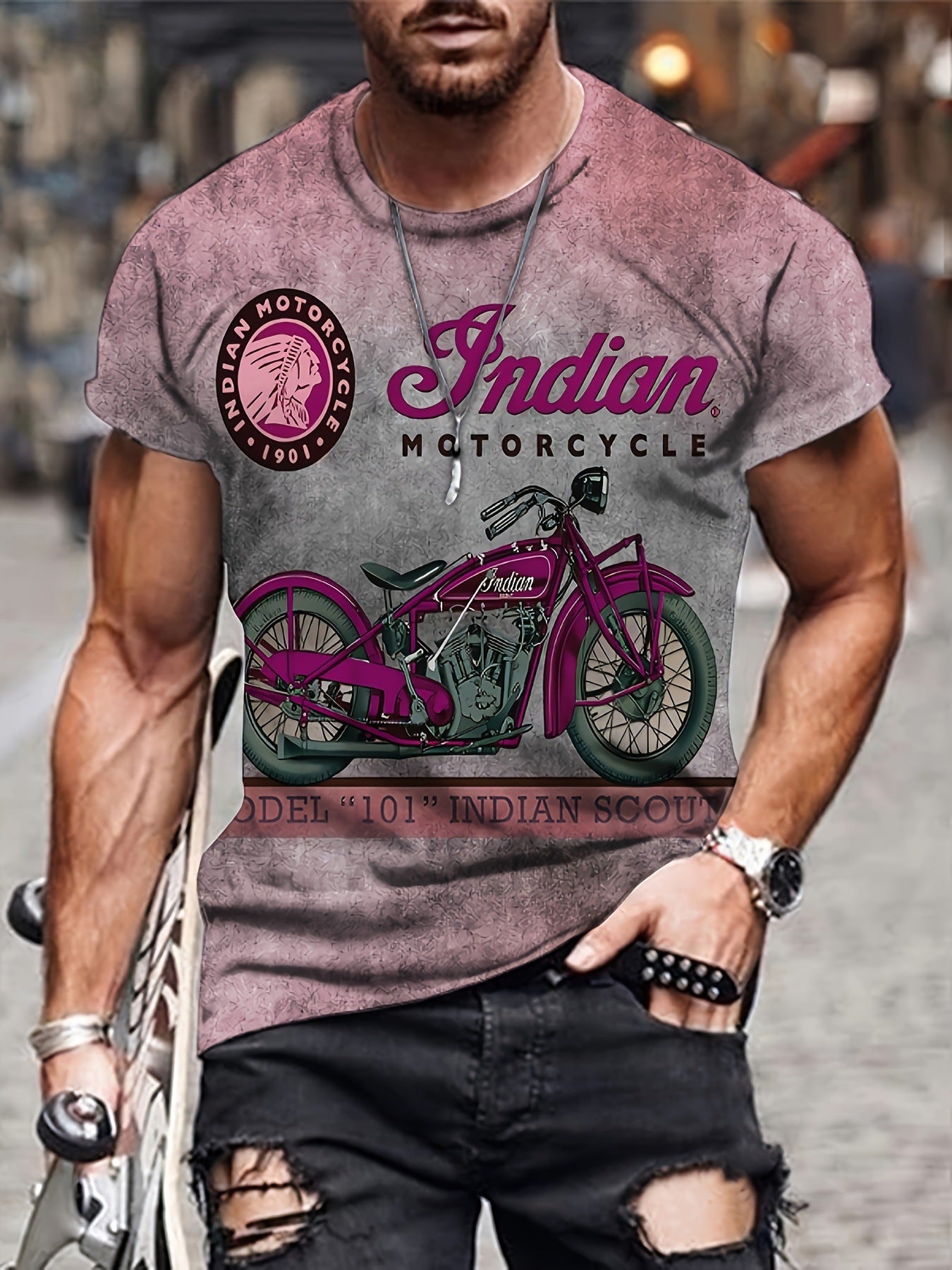 Men's motorcycle shirt