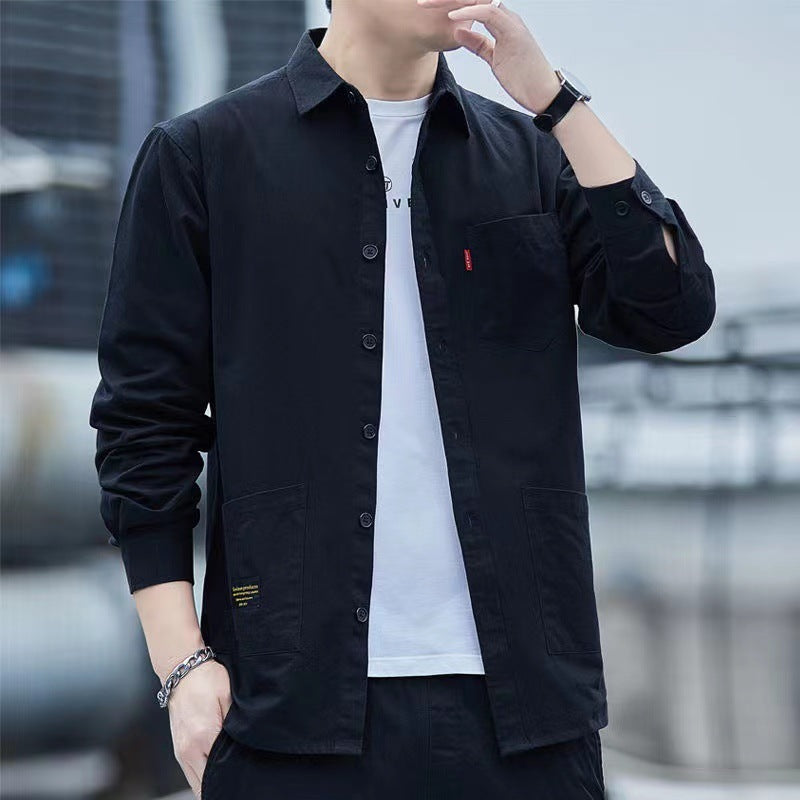 Lapel Long Sleeve Shirt