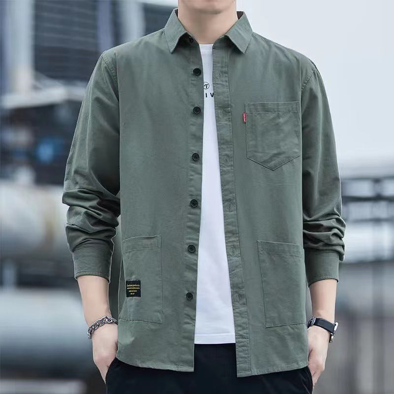 Lapel Long Sleeve Shirt