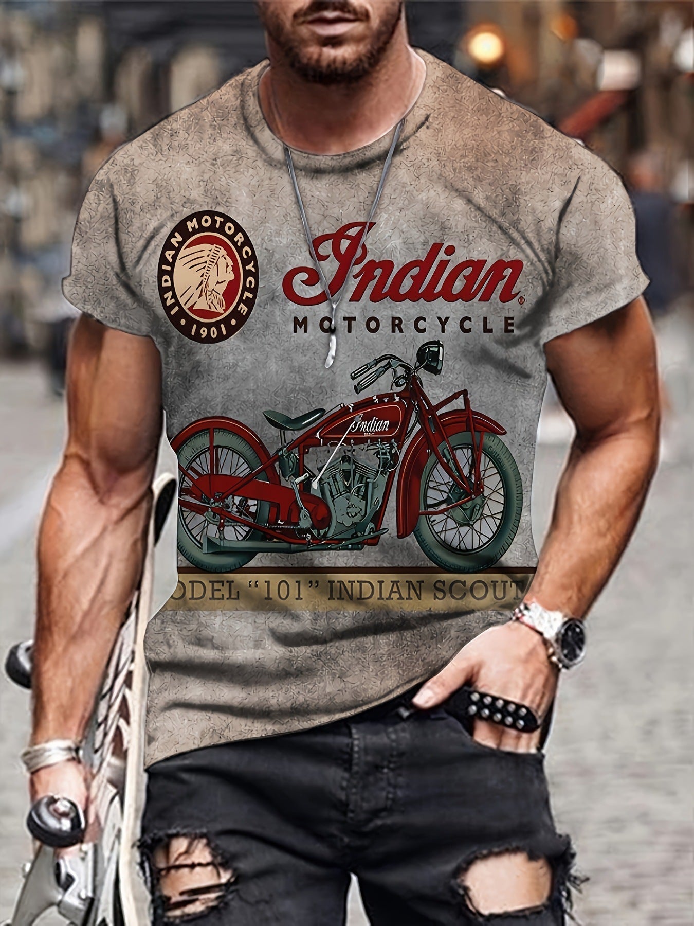 Men's motorcycle shirt