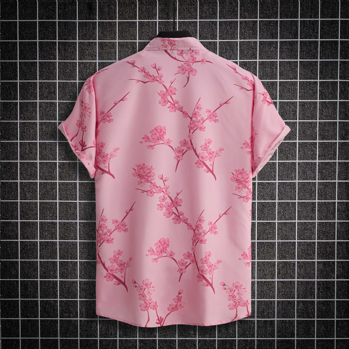 Pink floral shirt