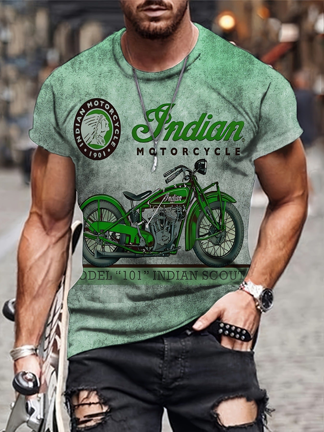 Men's motorcycle shirt