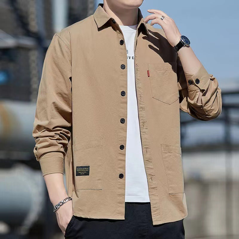 Lapel Long Sleeve Shirt