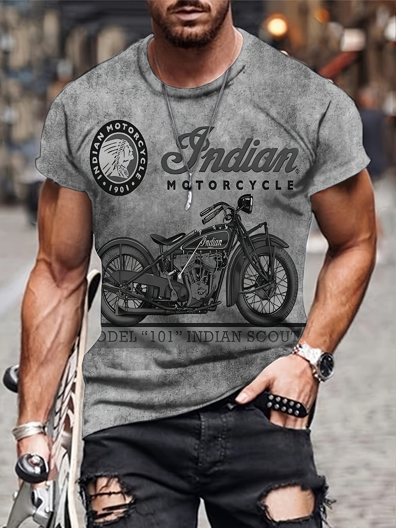 Men's motorcycle shirt