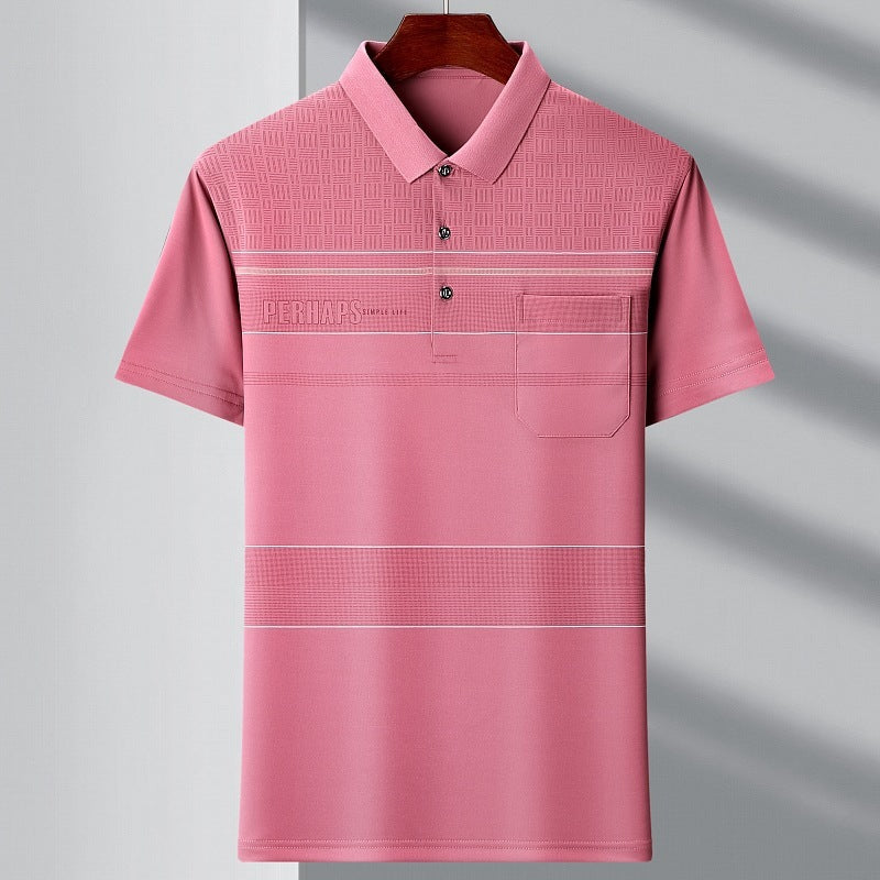 Collar Stripes Polo Shirt