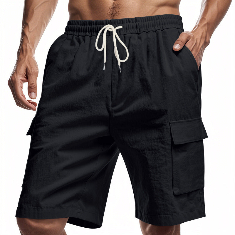 Linen Drawstring Shorts